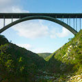 bridge over valley