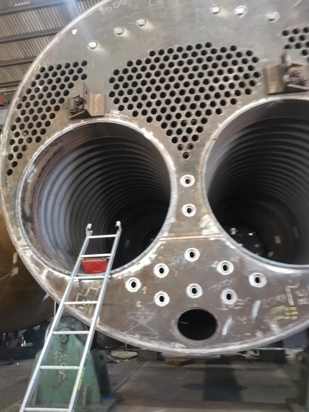 Firetube boiler inside John Thompson Factory