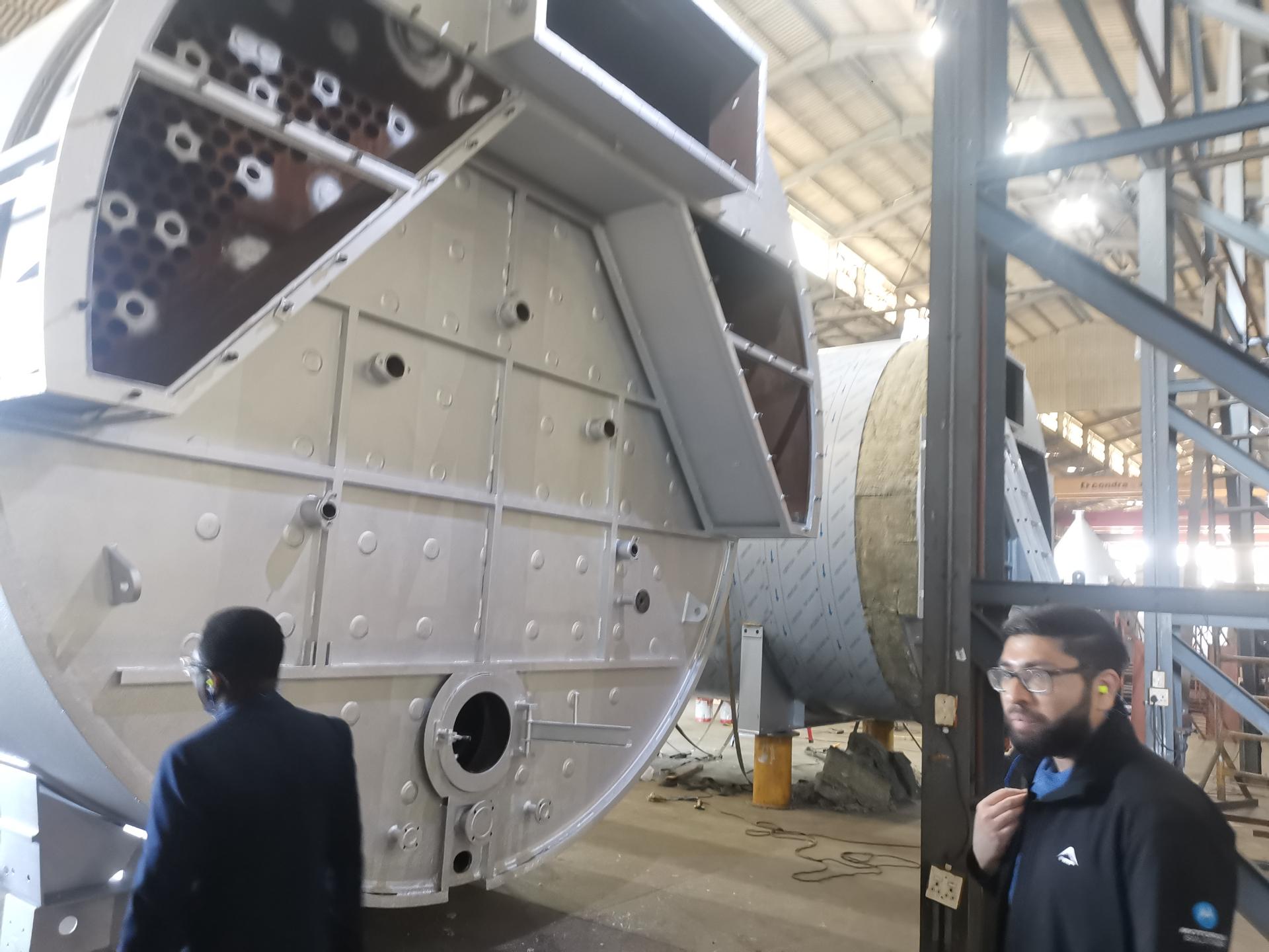 Firetube boiler inside John Thompson Factory