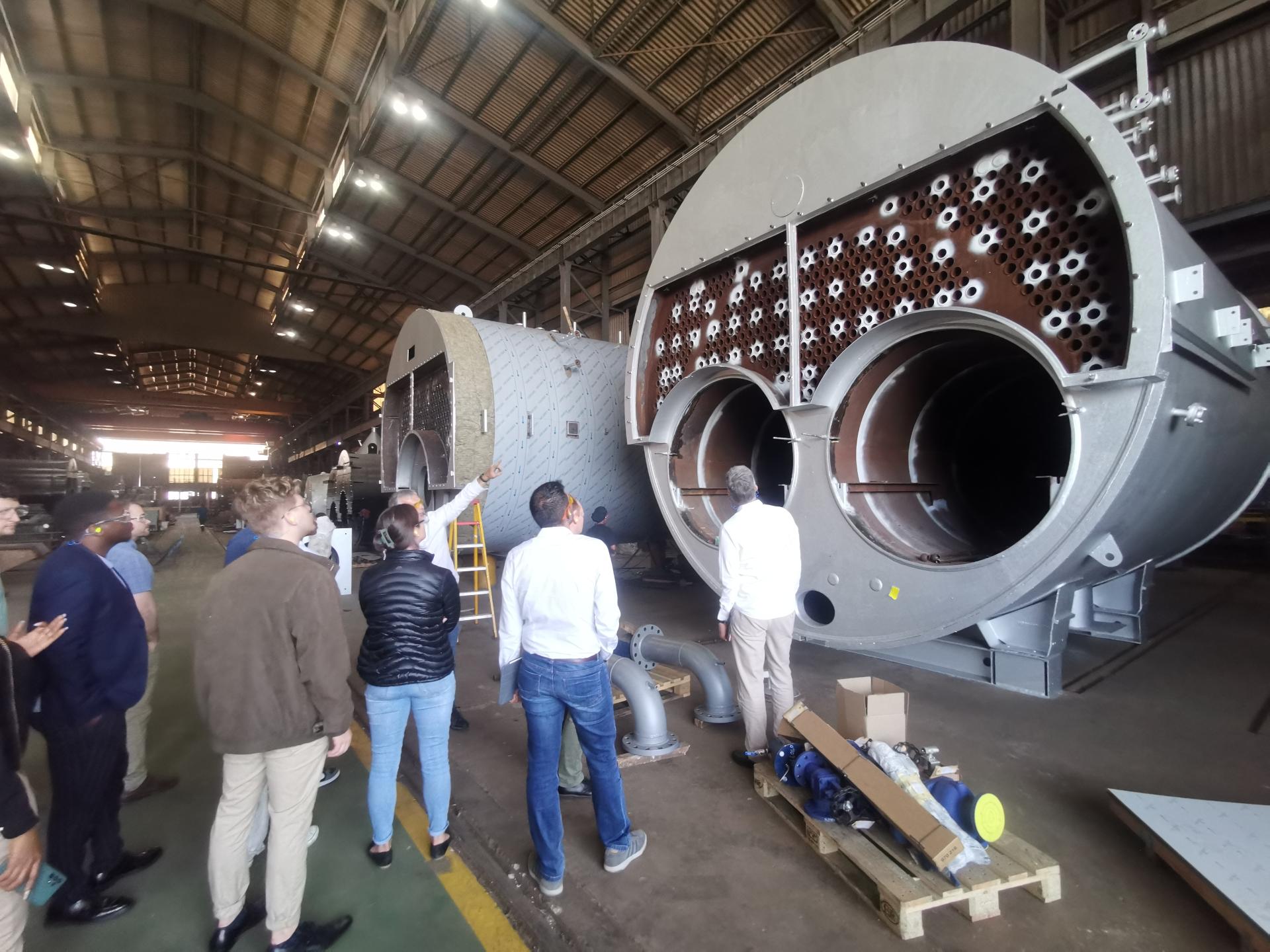 Firetube boiler inside John Thompson Factory