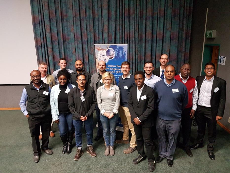 Industrial coordinators, students and academics from EE