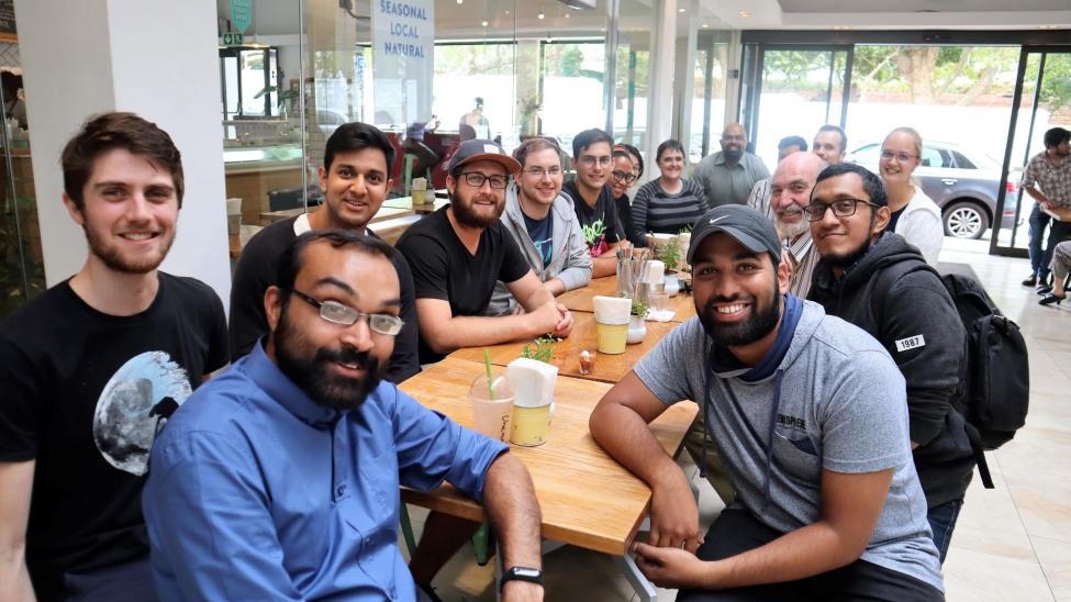 A group of BISRU students and staff