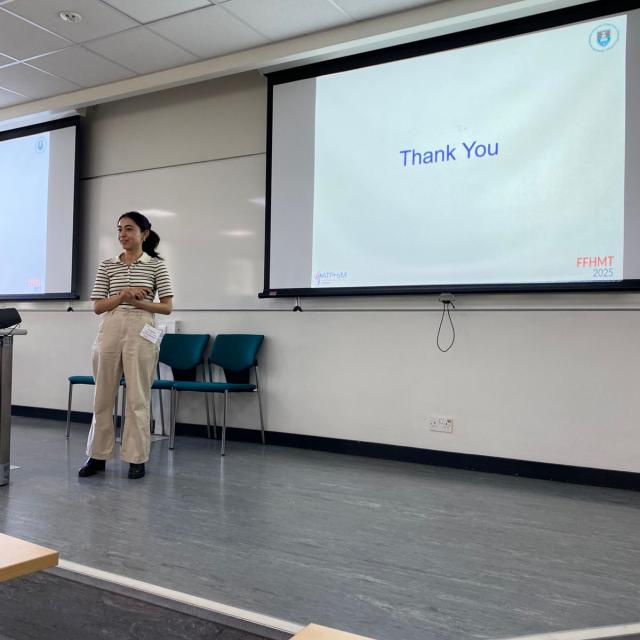 Zaina Abrahams presenting her paper - photo 3