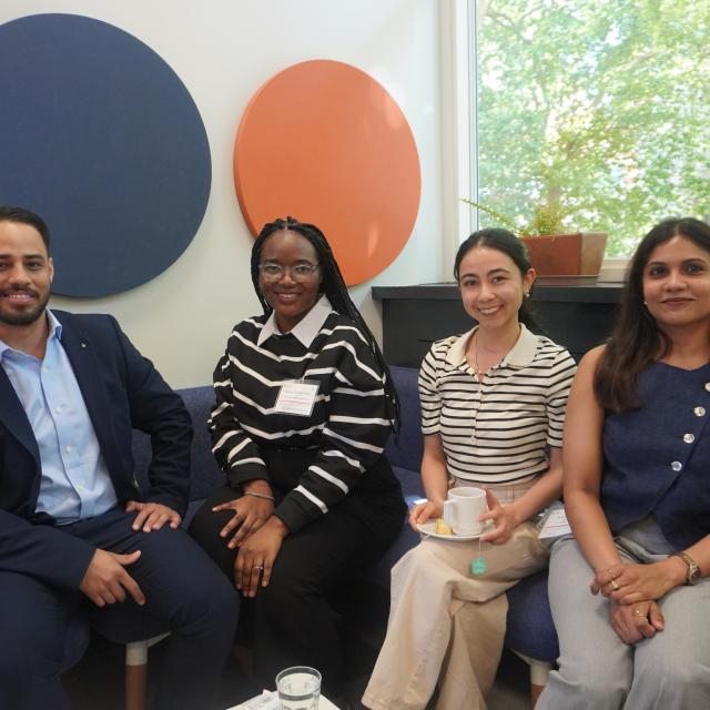 Small group photo of conference participants